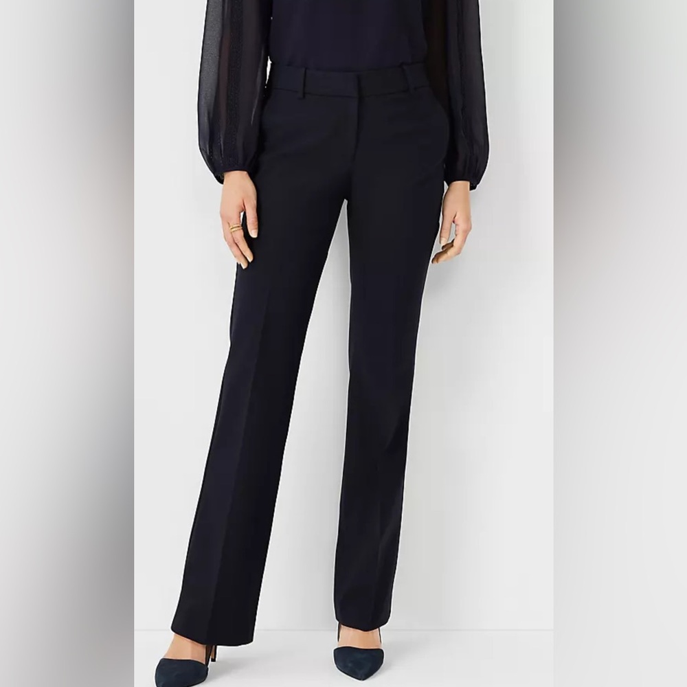 Ann Taylor Navy Boot Cut Pants - Picture 2 of 11